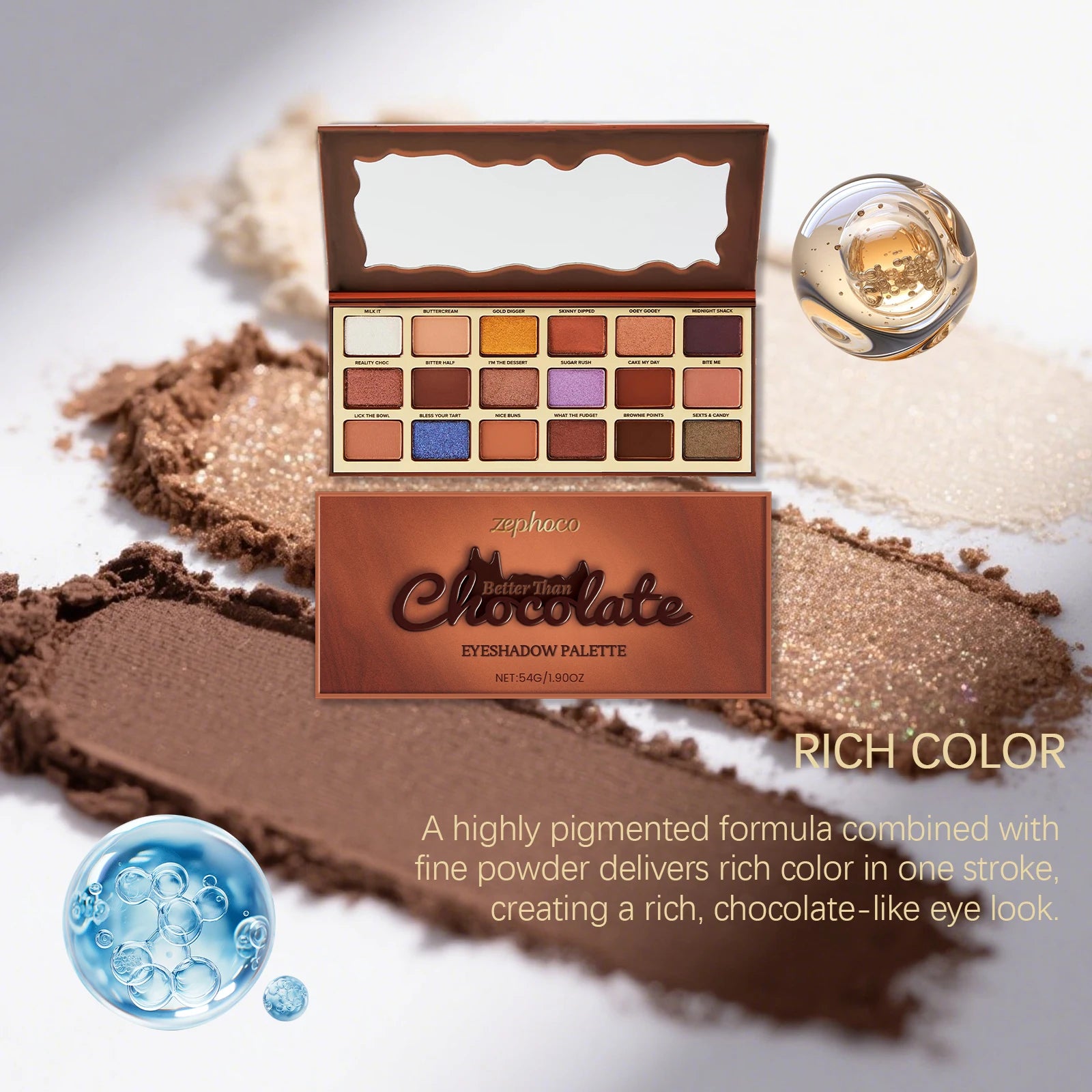 Palette Fards à Paupières Chocolat