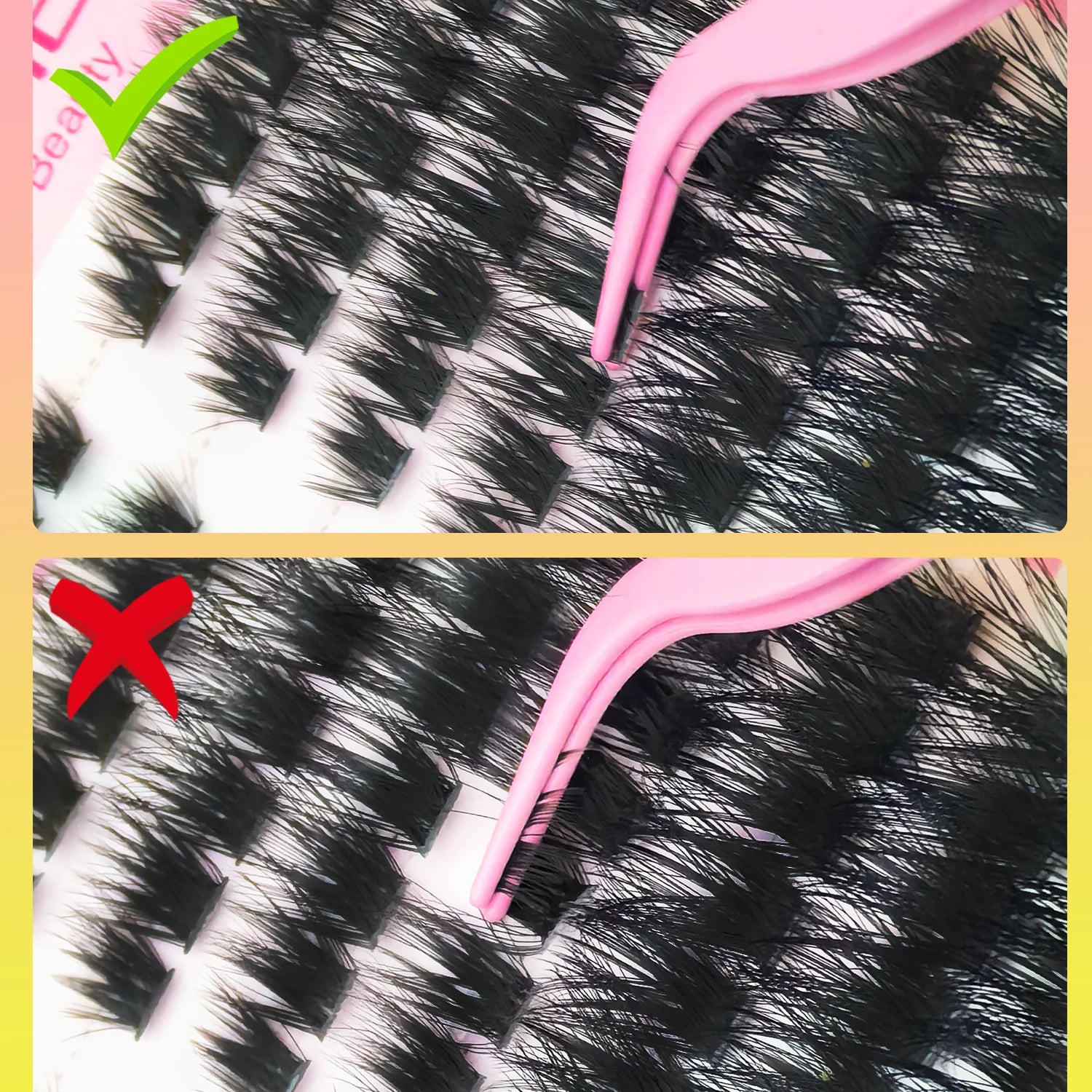 Faux Cils Clusters