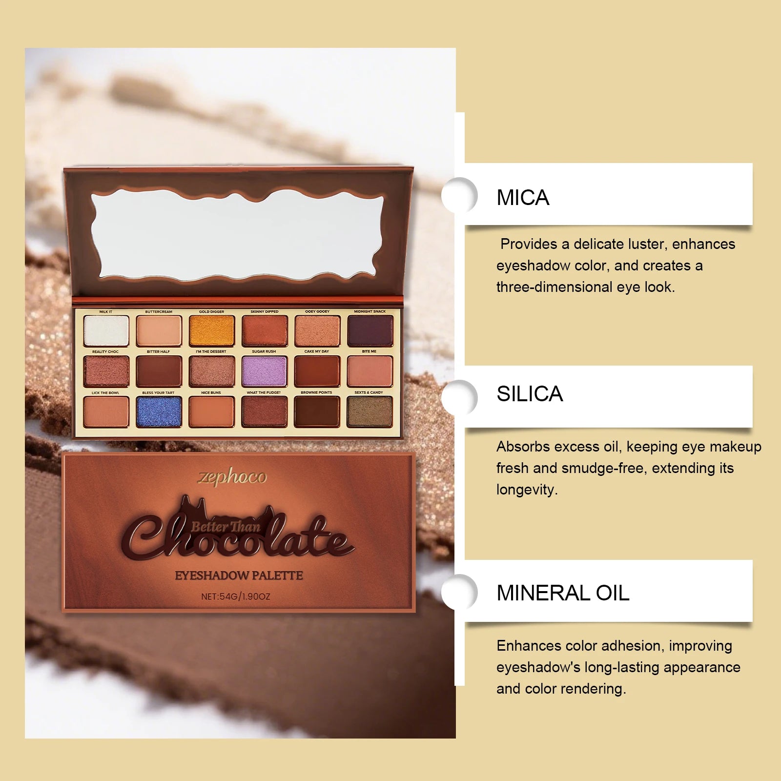 Palette Fards à Paupières Chocolat